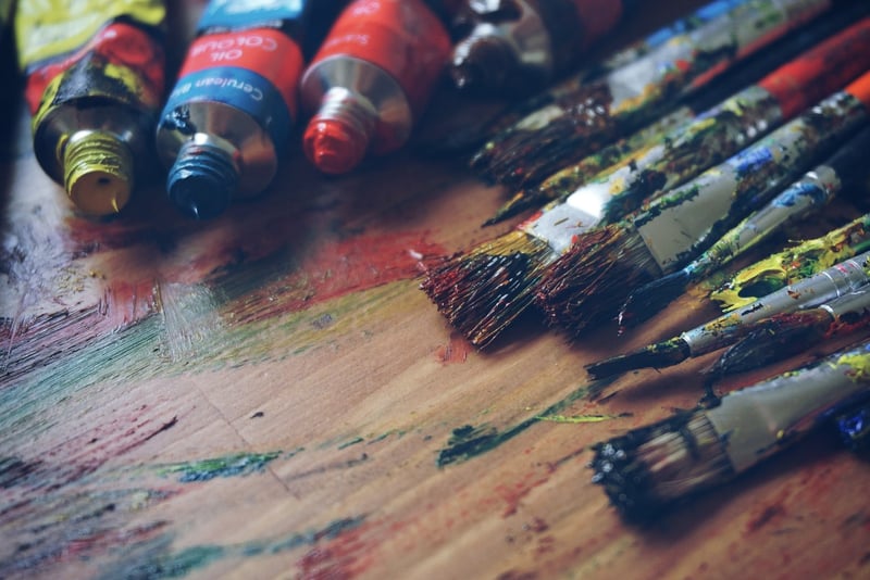 Upcycled painting